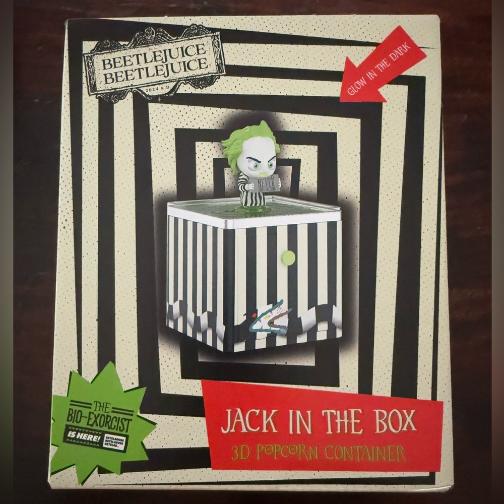 NIB Cinemark Beetlejuice Light Up Popcorn Bucket